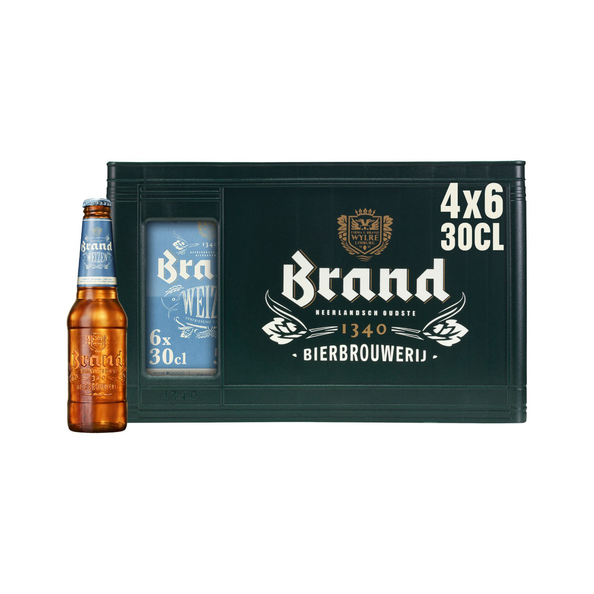 Brand weizen fles 30 cl 4 x 6-pack