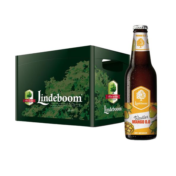 Lindeboom radler mango 0.0% fles 30 cl