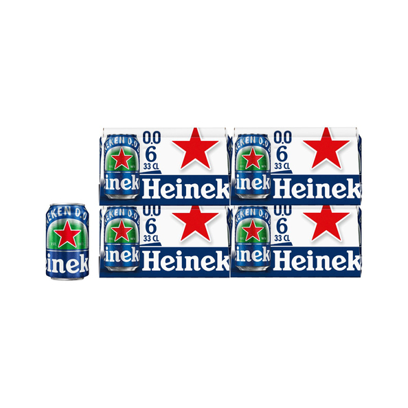 Heineken 0.0% blik 33 cl ( 4 x 6 pack )