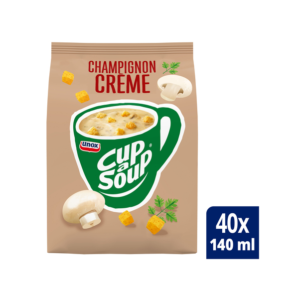 Unox Cup-a-Soup vending Champignon Crème 40 x 140 ml x 4 - 1