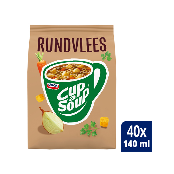 Unox Cup-a-Soup vending Rundvlees 40 x 140 ml x 4 - 1