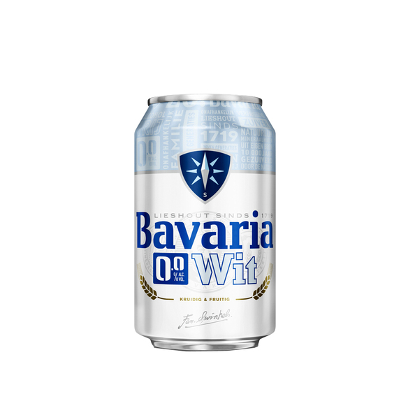 Bavaria 0.0% wit blik 33 cl