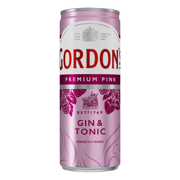 Gordon's pink gin & tonic blik 25 cl