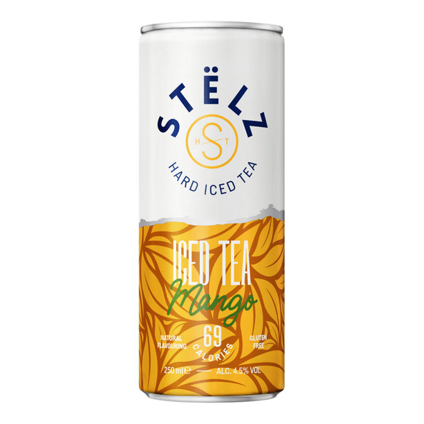Stelz hard iced tea mango blik 25 cl