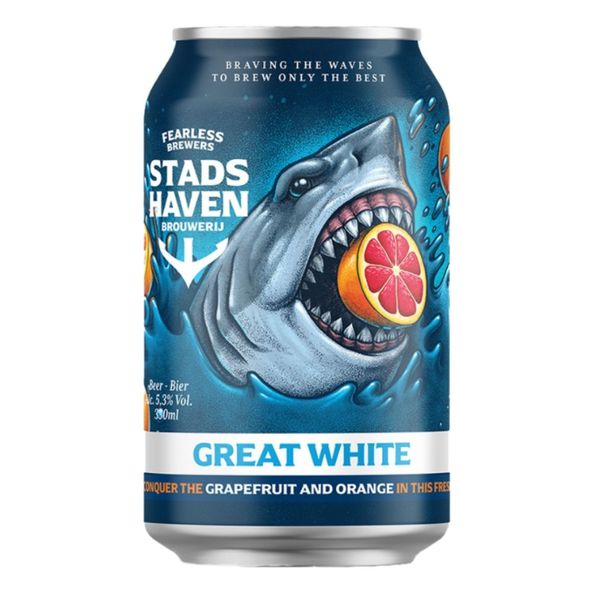 Stadshaven great white blik 33 cl