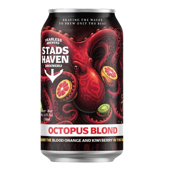 Stadshaven octopus blond blik 33 cl