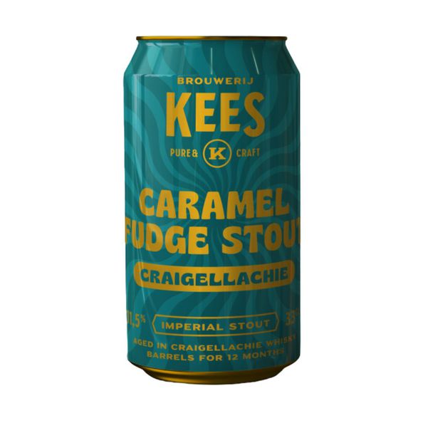 Kees caramel fudge stout craigellache blik 33 cl