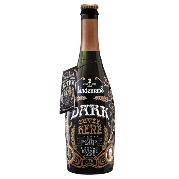 Lindemans gueuze dark cuvee rene cognac barrel aged 75 cl