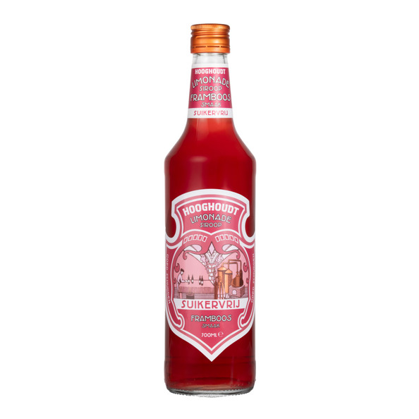 Hooghoudt frambozen siroop suikervrij 0.7 liter