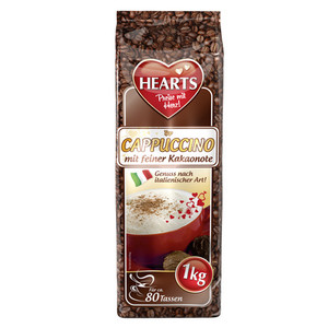 Hearts Cappuccino mit feiner Kakaonote 1000 gr