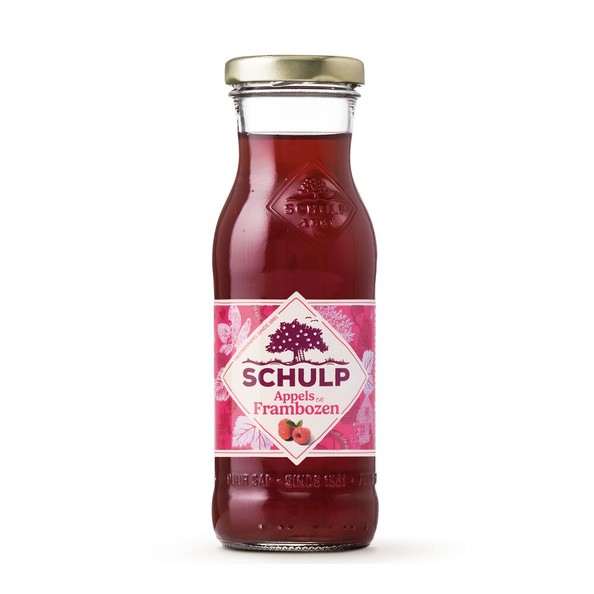 Schulp ambachtelijke appel & frambozensap flesje 20 cl