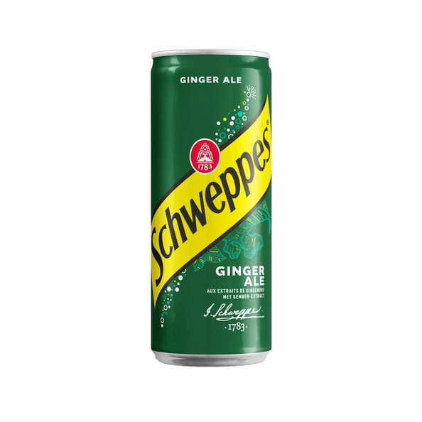 Schweppes ginger ale blik 33 cl 4x6-pack