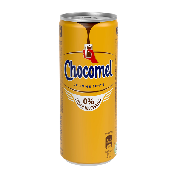Chocomel 0% blik 250 ml