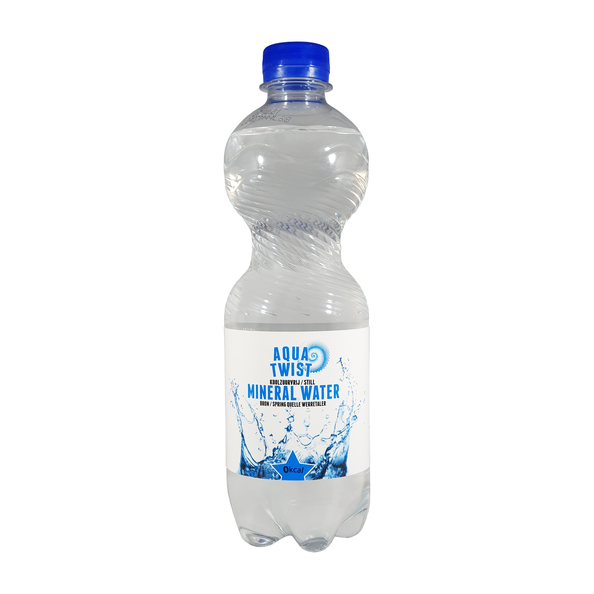Aqua twist mineraalwater naturel blauw zonder koolzuurgas pet 0.5 liter