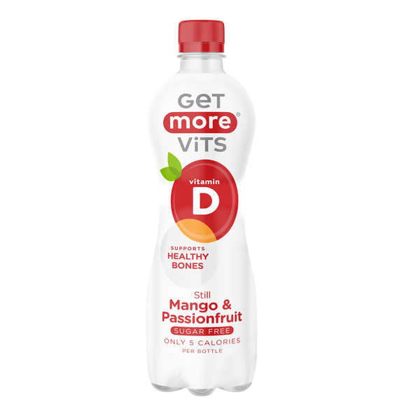 Get more vits vitamin D still mango & passion sugar free pet 0.5 liter