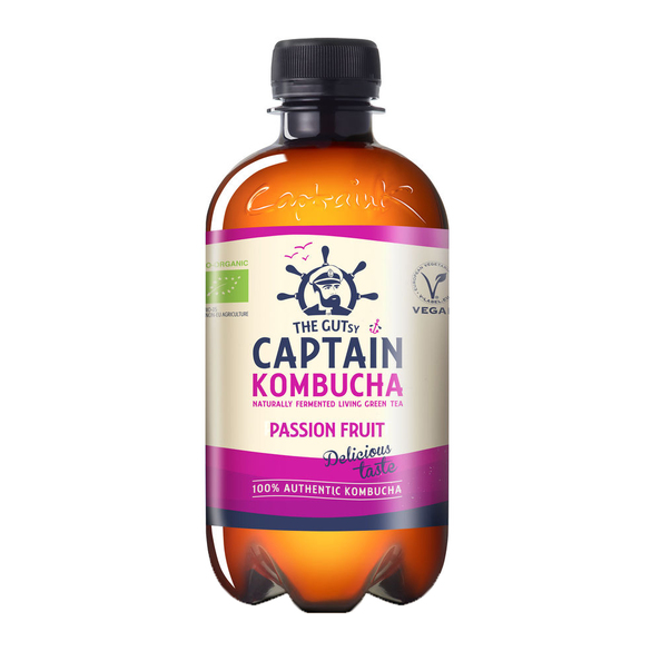 The gutsy captain kombucha passionf BIO 400 ml