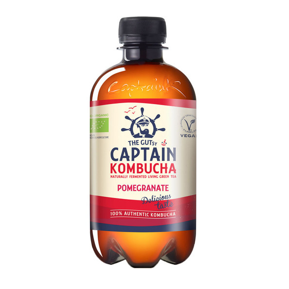 The gutsy captain kombucha pomegranate BIO 400 ml
