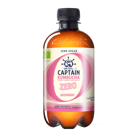 The gutsy captain kombucha zero raspberry BIO 400 ml