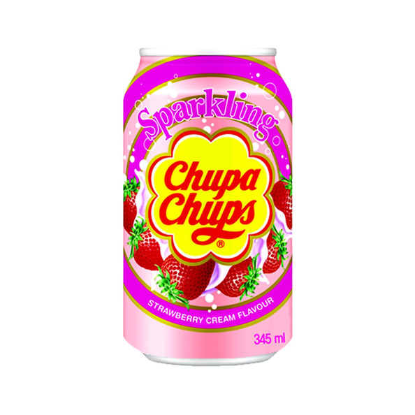 Chupa chups aardbei drink blik 345 ml