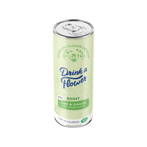 Drink a flower lime&ginger bio blik 25 cl