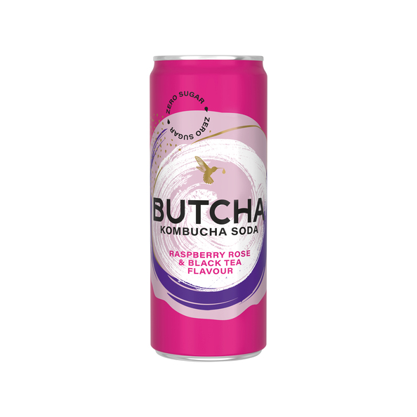 Butcha raspberry rose blik 25 cl