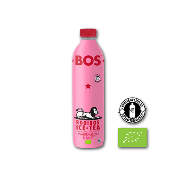 Bos ice tea watermelon & mint bio pet 1000ml. a6