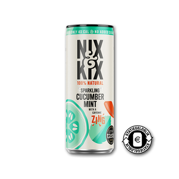Nix & kix cucumber mint blik 250ml. a24