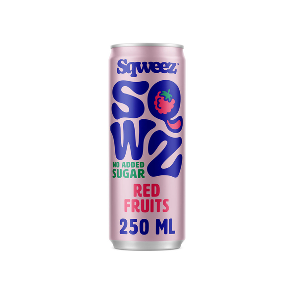 Sqweez red fruits blik 250 ml