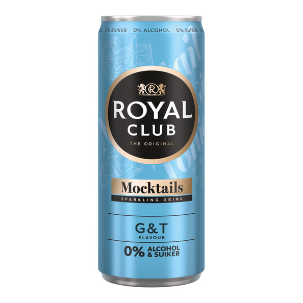 Royal club mocktails gin & tonic 0% blik 25 cl