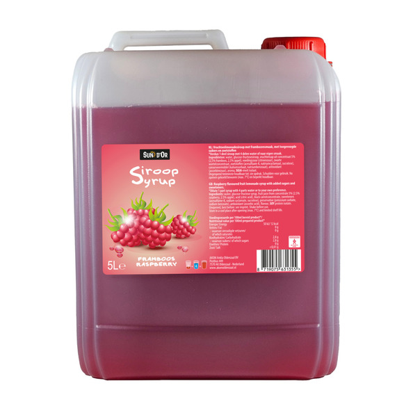 Sun d'Or vruchtenlimonadesiroop framboos 5 liter