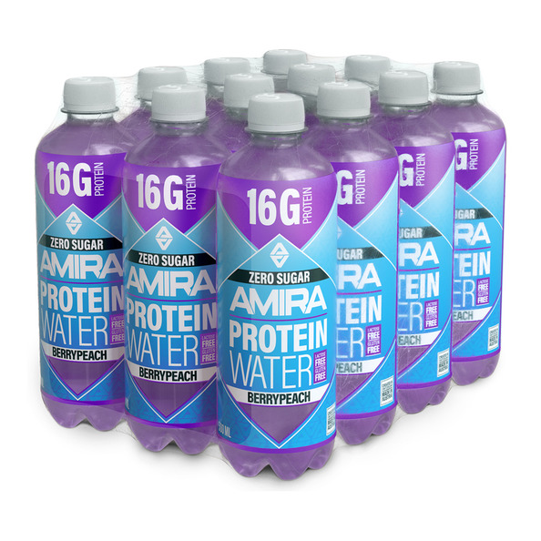 Amira protein water berrypeach pet 50 cl - 1