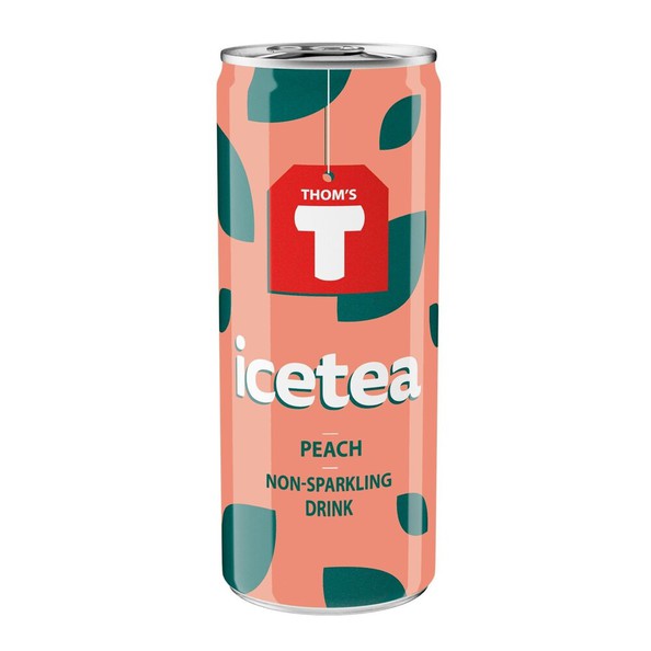 Thom's T icetea peach non-sparkling blik 25 cl