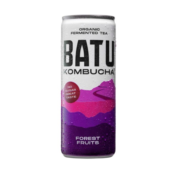 Batu kombucha forest fruits bio blik 25 cl