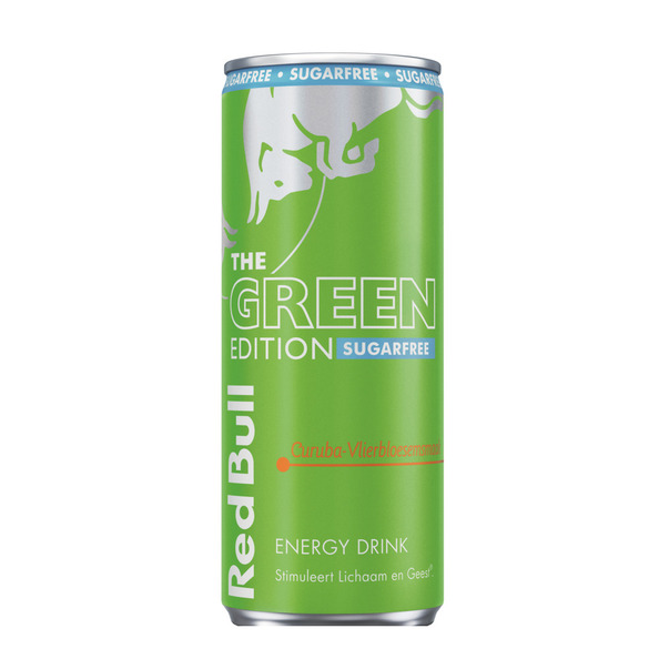 Red bull the green edition sugarfree curuba vlierbloesemsmaak blik 250 ml - 1