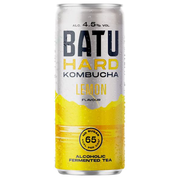 Batu hard kombucha lemon blik 25 cl