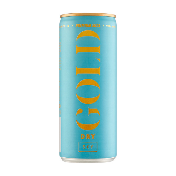 Gold dry sky blik 250 ml