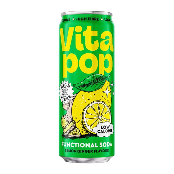 Vita pop soda lemon ginger 33 cl