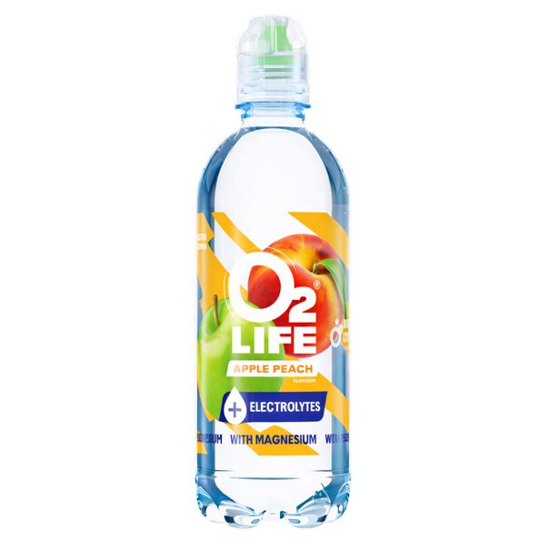 O2Life electrolytes apple peach pet fles 500 ml