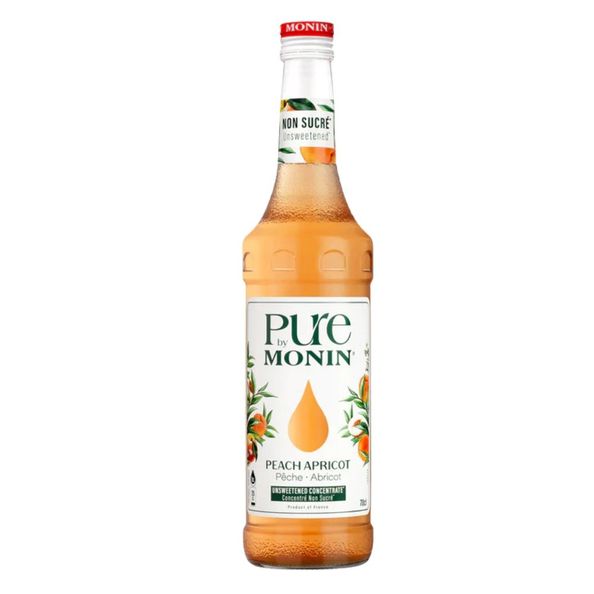Monin pure peach & abrikoos siroop 70cl