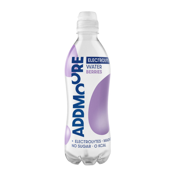 Addmoore electrolyte water berries pet 0.5 liter