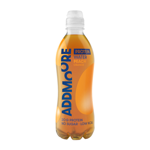 Addmoore protein water peach pet 0.5 liter