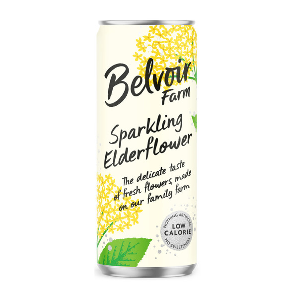 Belvoir sparkling elderflower blikje 330 ml