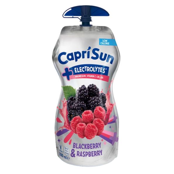 Capri-sun+electrolytes blackb & raspb 330 ml pouch