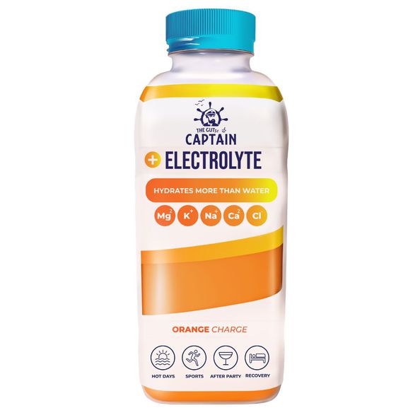 The gutsy captain electrolyte orange pet 600 ml