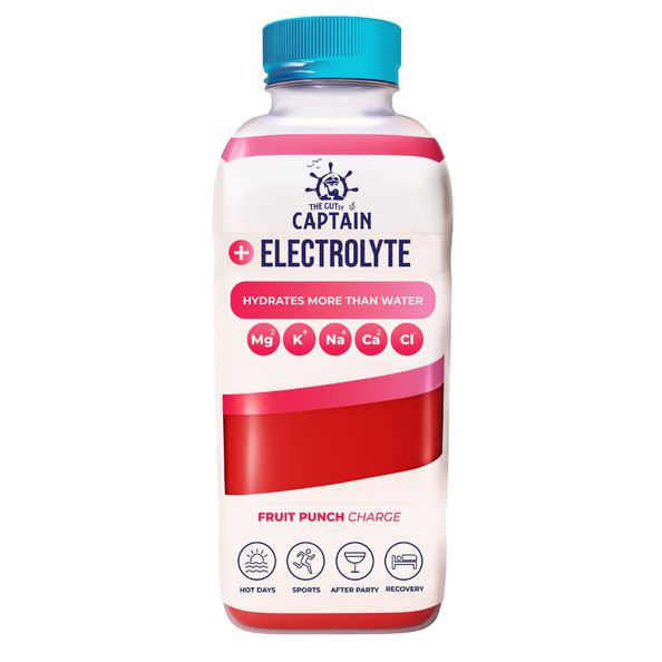 The Gutsy Captain electrolyte fruit punch pet 600 ml