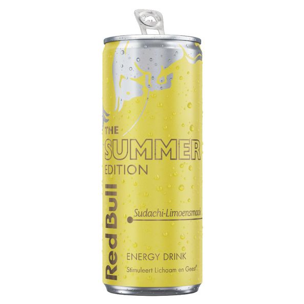 Red bull summer edition sudachi- limoensmaak blik 250 ml
