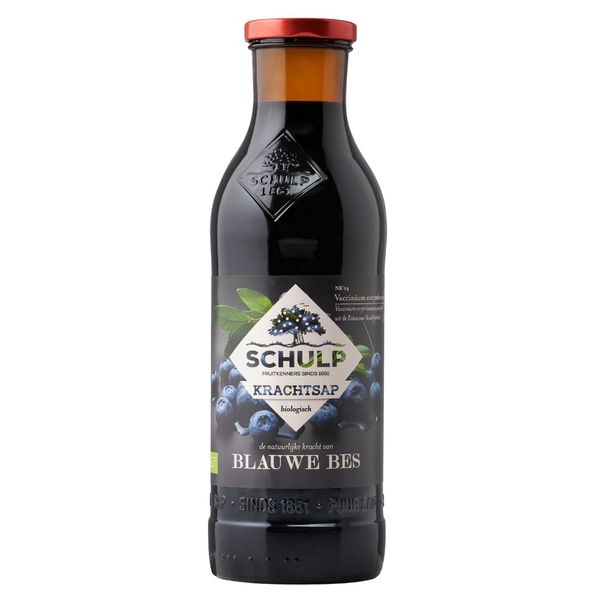 Schulp krachtsap blauwe bessensap biologisch 0.75 liter