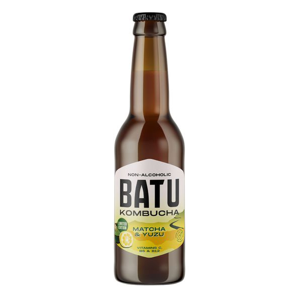 Batu kombucha yuzu & matcha fles 33 cl