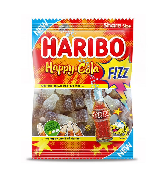 Haribo happy cola fizz zak 200 gr