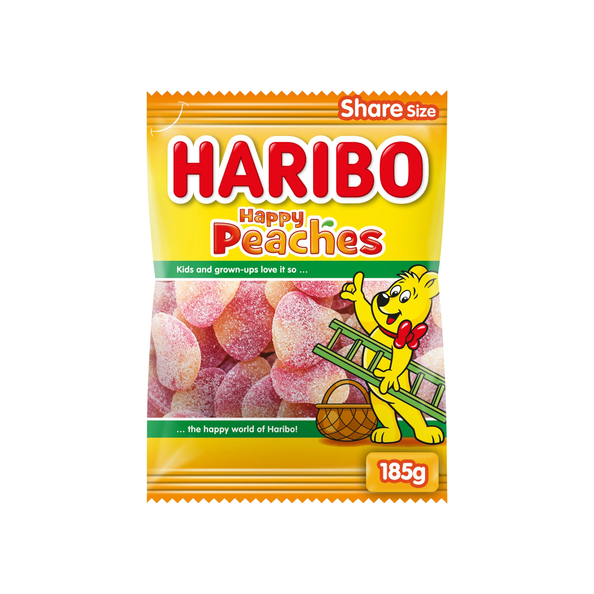 Haribo happy peaches 185 gr